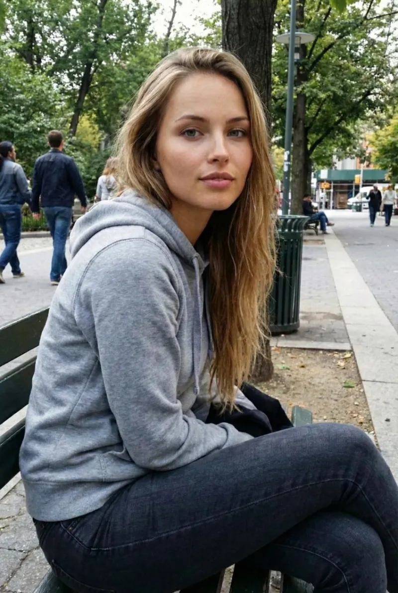 Selfie z telefonu przed obróbką AI